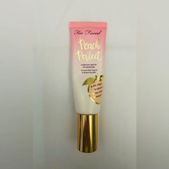 Too Faced Peach Perfect Porcelain DISCONTINUED Matte Foundation - Picture 4 of 5